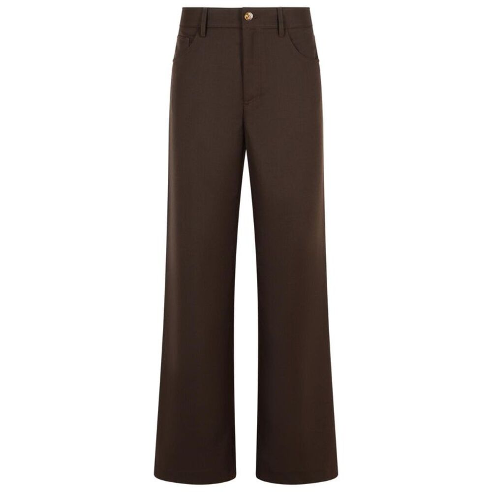Sefr 'Jiro' Brown Wool Blend Pants Men